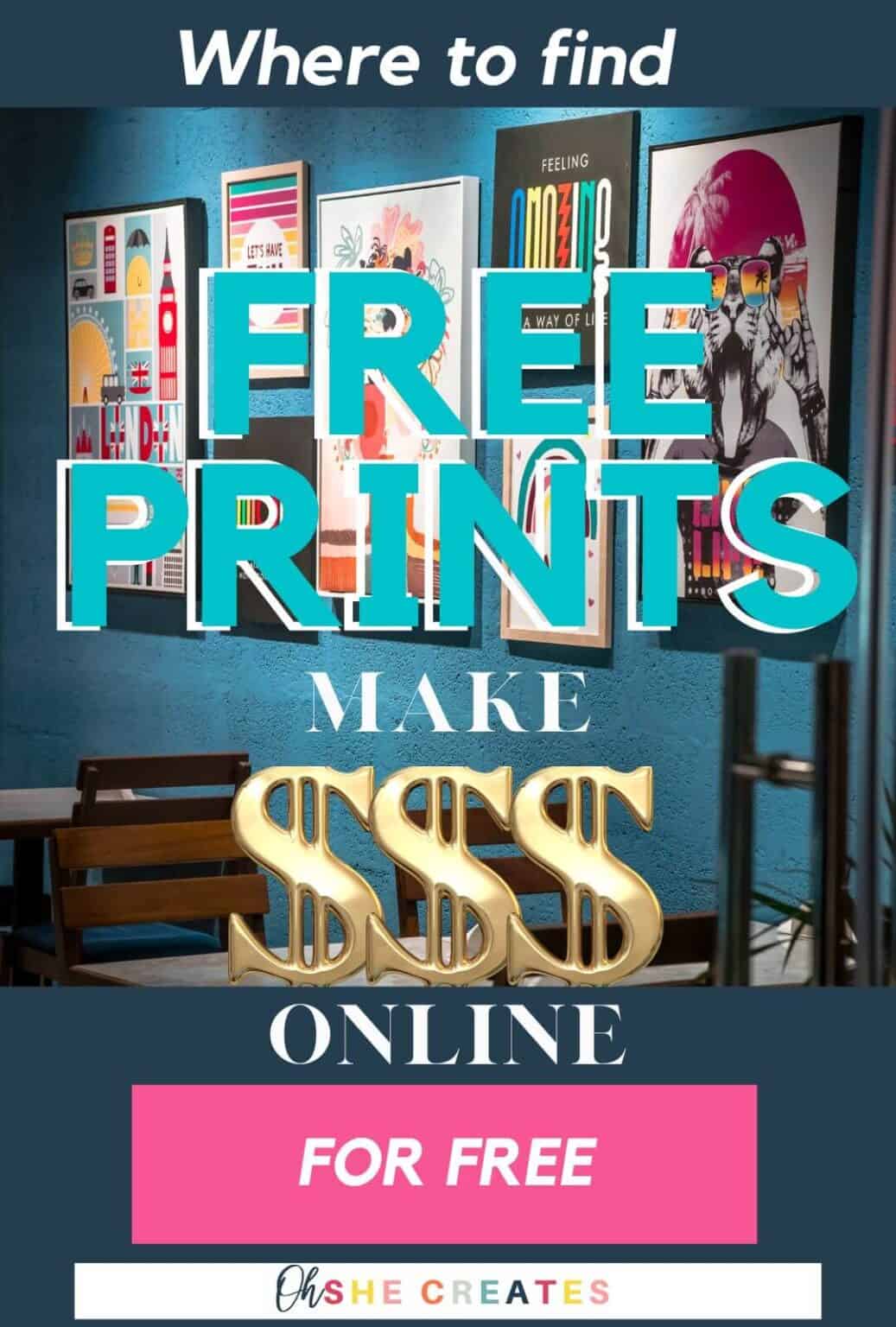 Where to find free art prints to sell online