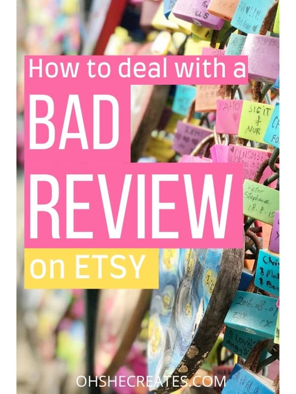 deal with a bad review
