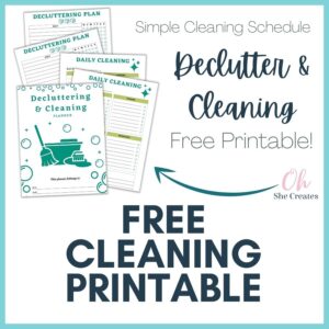 DECLUTTERING AND CLEANING PLANNER – FREE PRINTABLE