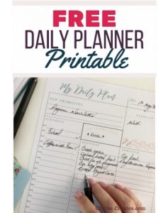 Free daily planner printable