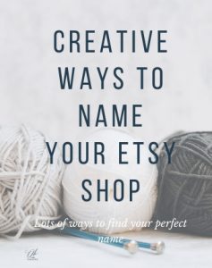 How to name your Etsy shop correctly