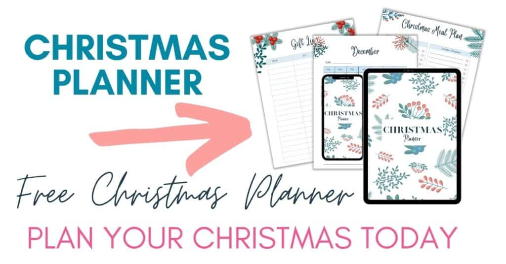christmas planner printable mock up with pages and text plan your christmas today
