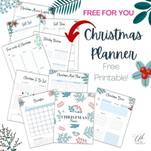 christmas planner printable simple print and use at home