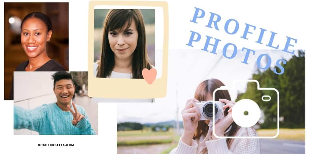 image with profile photos and text profile photo