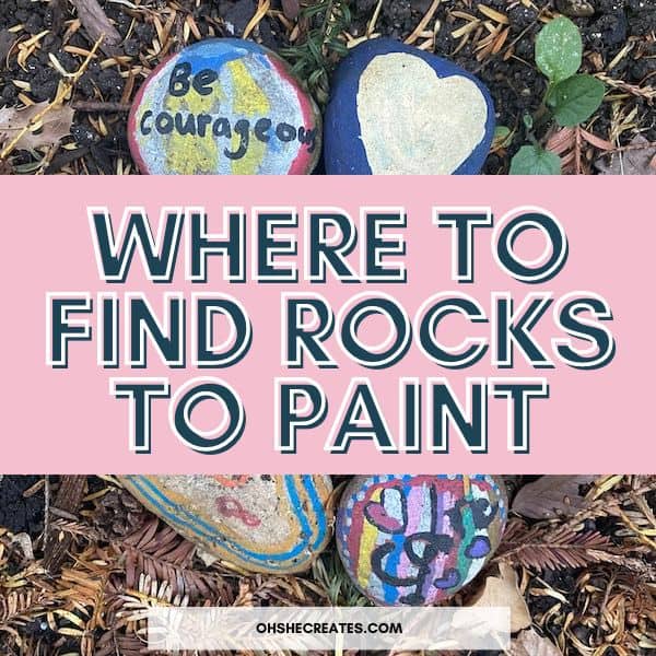 where to find rocks to paint outside